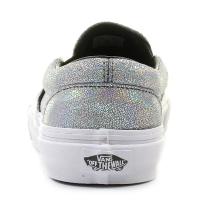 Vans Women's Shoes Classic Slip-On Silver FOOTWEAR