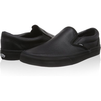 VANS SHOES CLASSIC SLIP ON PERF LEATHER 