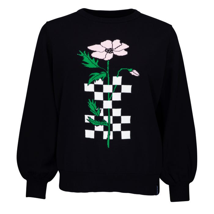 Santa Cruz Wns Crew Checkerbloom Knit Santa Cruz Wns Crew Checkerbloom Knit