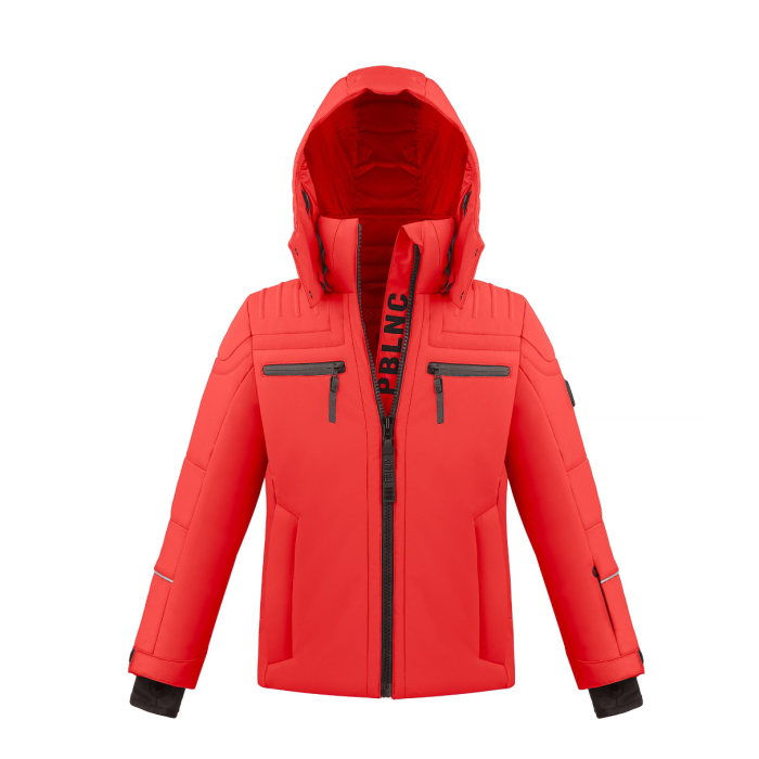 Poivre Blanc Boys Reflective Ski Jacket Red Poivre Blanc Boys Reflective Ski Jacket Red