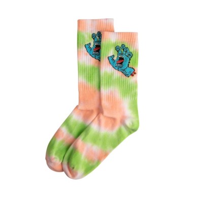 Santa Cruz Κάλτσες Screaming Hand Tie Dye Lime